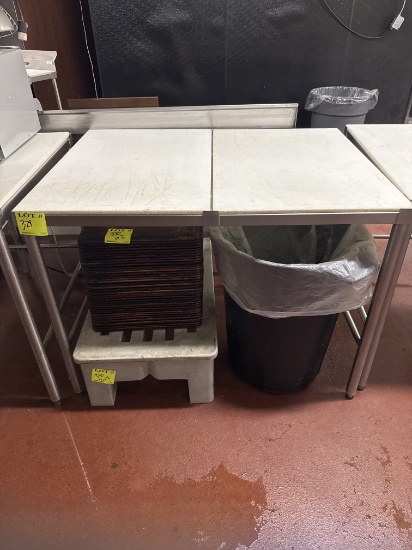 Polytop Stainless steel table - 4’ x 3’