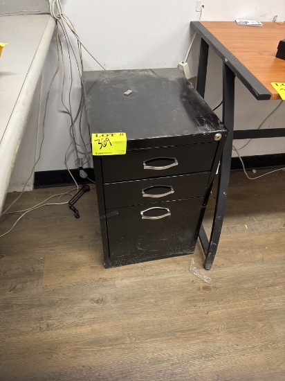 Metal 3 drawer file cabinet