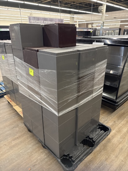 Plastic display cubes 1’ x 1’ - lot of 49