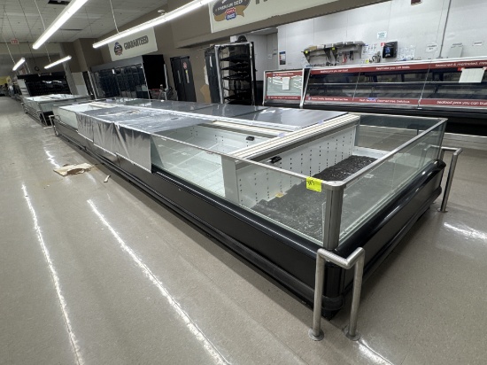 Refrigerated bunker case 31' x 6' w/ 2 end caps - remote