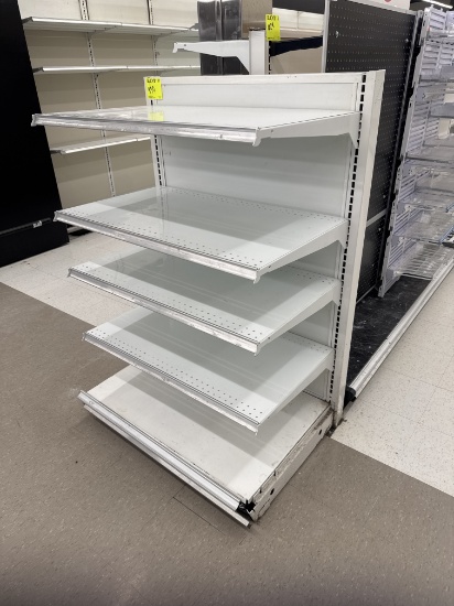 Gondola end cap - 3’ - 54” H - 23” base shelf - 21” shelving - sold by ft