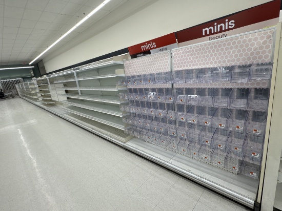Gondola run - 5’ H - 4’ & 3’ sections - 17” base shelves - 15” shelving - s