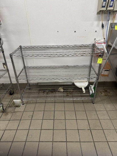 Metro rack - 4’ x 18” x 34” H - minor rust