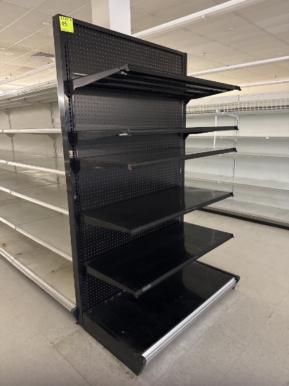 Gondola end cap - 4’ - 7’ H - 23” base shelf - 22” shelving - sold by ft