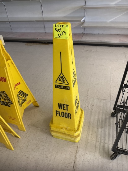 Wet floor cone - lot of 3