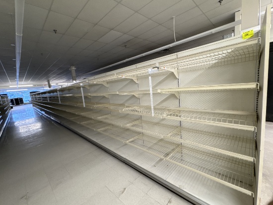 Gondola run - 3’ & 4’ - 78” H - 23” base shelves - 23” shelving - sold by f
