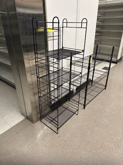 Metal wire display rack - 18” x 14" x 52"