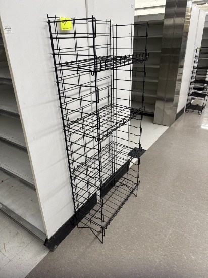 Metal wire display rack - 2’ x 13” x 62"