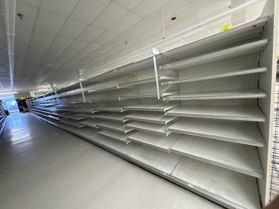 Gondola run - 3’ & 4’ sections - 72” H - 23” base shelves - 21” shelves - s