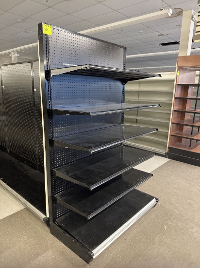 Gondola end cap - 4’ - 7’ H - 23” base shelf - 21” shelving - sold by ft
