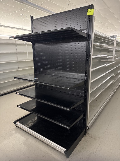 Gondola end cap - 4’ - 7’ H - 23” base shelf - 21” shelves - sold by ft