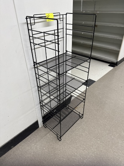 Grocery wire display rack - 18” x 14” x 53"