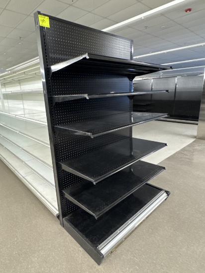 Gondola end cap - 4’ - 7’ H - 23” base shelves - 22” shelving sold- sold by