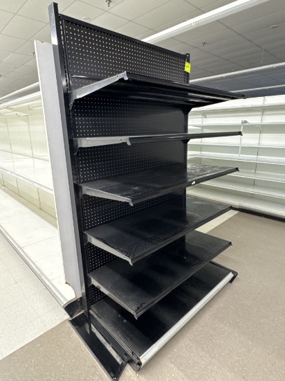 Gondola end cap - 4’ - 7’ H - 23” base shelves - 22” shelving sold- sold by