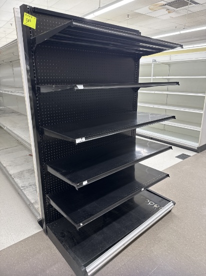 Grocery end cap - 4’ - 72” H - 23” base shelf - 21” shelving sold- sold by