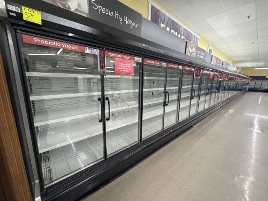 80’ refrigeration run w/ added doors - 7 sections - medium temp - remote -