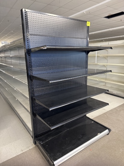 Gondola end cap - 4’ - 7’ H - 23” base shelf - 22” shelving sold by ft