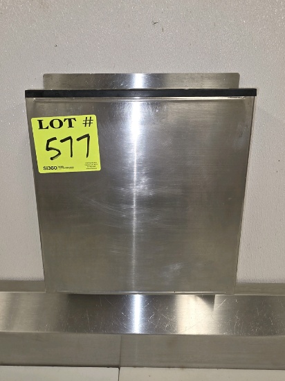Stainless wall mount knife holder