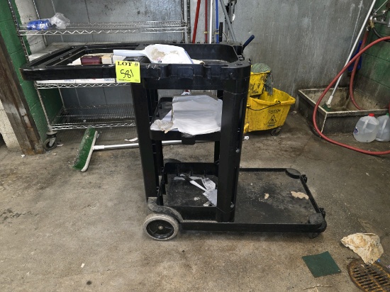 Molded janitorial cart