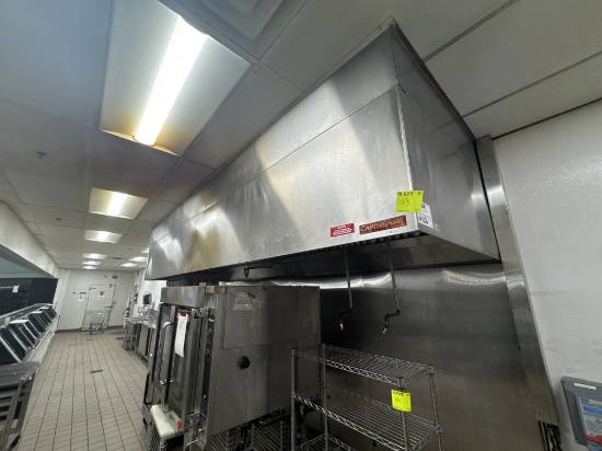 Kitchen hood - 15’ x 4.5’ includes ansul system