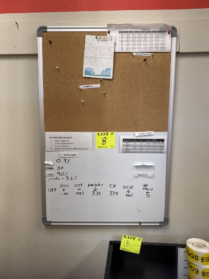 Dry erase / corkboard - 2’ x 3’