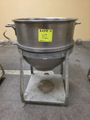 Hobart 80qt mixing bowl with rolling stand