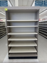 End cap - 87” H - 4’ section - 19” shelves - sold by ft
