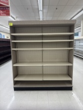Gondola end cap - 87” H - 2 @ 3’ sections - 20” shelves - sold by ft