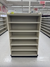 Gondola end cap - 60” H - 15” base shelf - 14” shelves - sold by ft