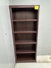 Wood book shelf - 29.5” x 1’ x 71” H