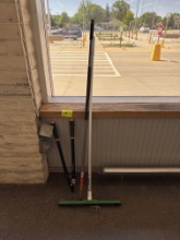 Squeegee , clippers , rake