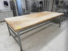 Bakery wood table - 56” x 10’
