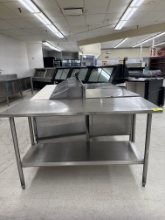 Stainless steel table - 2’ x 5’