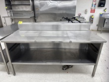 Stainless steel table - 6’ x 30”