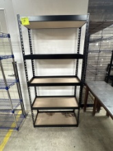 Metal storage rack - 34” x 15” x 6’