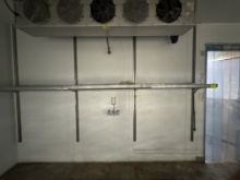 Wall mounted shelving beams x4 w 8 shelves 8 3’ x 18”