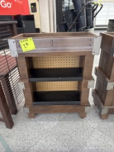 Display side table w/ adjustable shelf - 2’ x 12.5”