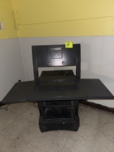 Metal computer housing desk