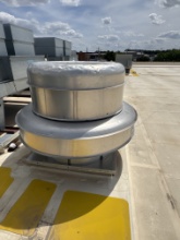 Motor room exhaust hood on roof - 46” x46” - buyer must provide steel plate