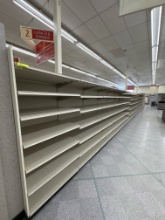 Gondola island run - 78” H - 3’ sections - 27” base shelves - 26” shelving
