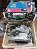 71/4 power saw and battery-operated drill