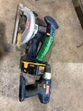 Cordless saw and drill