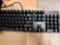 Black keyboard/Sit-stand desk converter