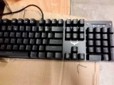 Black keyboard/Sit-stand desk converter