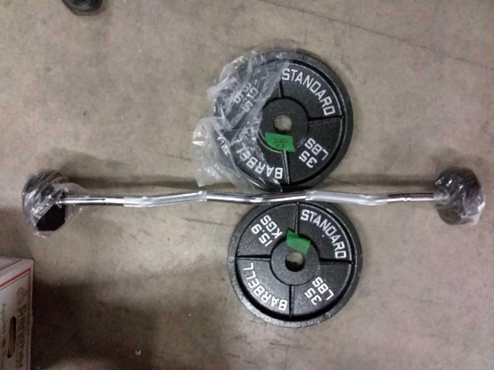 Barbell and barbell weight
