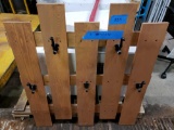 Pallet style Coat Hanger/Knick-knack Shelf