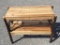 Handcrafted Hickory side table, 26
