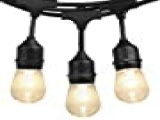 48ft LED Outdoor String Lights - Shatterproof Bulbs for Patio String Lights