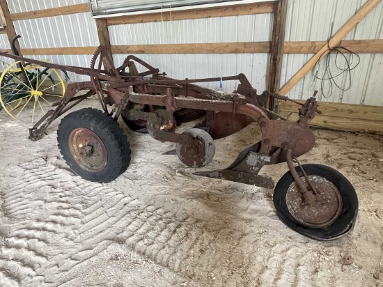 3 Bottom Plow On Rubber Wheels