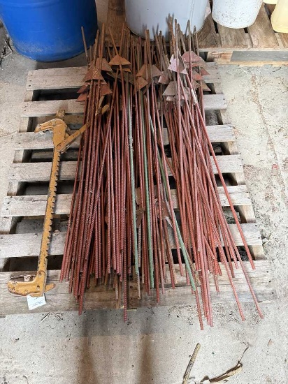 Pallet of small fence posts